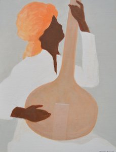 Suonatore di Sitar, Turbante Arancione